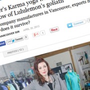 Vancouver Sun: Vancouver's Karma Yoga Wear carves out a niche in the shadow of lululemon's Goliath